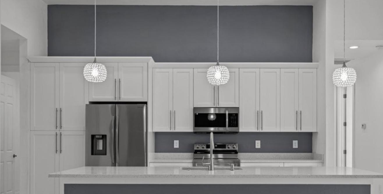 After: Kitchen Accent Wall Repaint