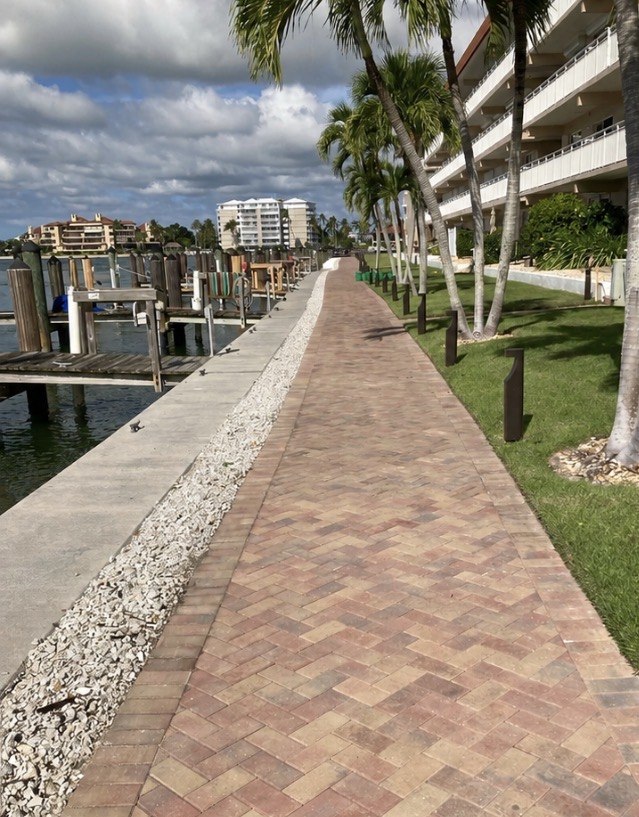 Before: Waterfront Paver Sealing